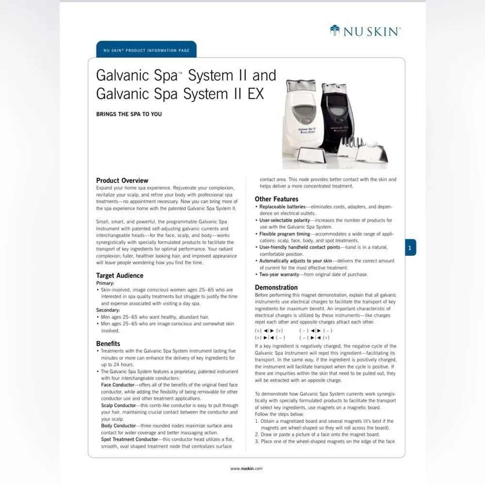 Ageloc Nuskin Galvanic Spa II EX